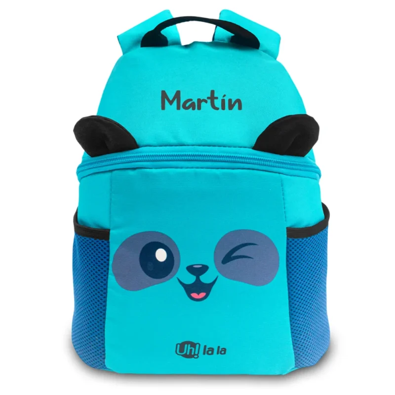Morral para Niño Kindergarden Panda con Nombre Personalizado