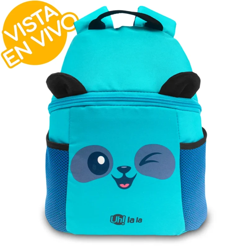Morral para Niño Kindergarden Panda con Nombre Personalizado