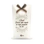Bolsa de Tela Cambre para Regalo con Mensaje Personalizable 37 cm x 22 cm