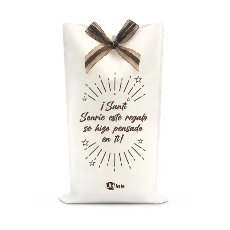 Bolsa de Tela Cambre para Regalo con Mensaje Personalizable